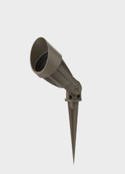 Aqualux Garden Spike Light Aged Brass